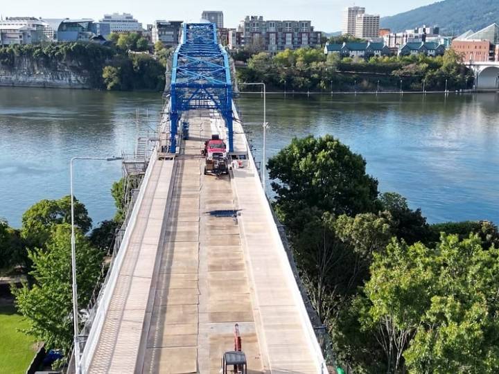 Walnut Street Bridge advances in construction