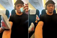 Plane Passenger Documents ‘Worst Flight’ as He's Seated Next to Kicking Toddler