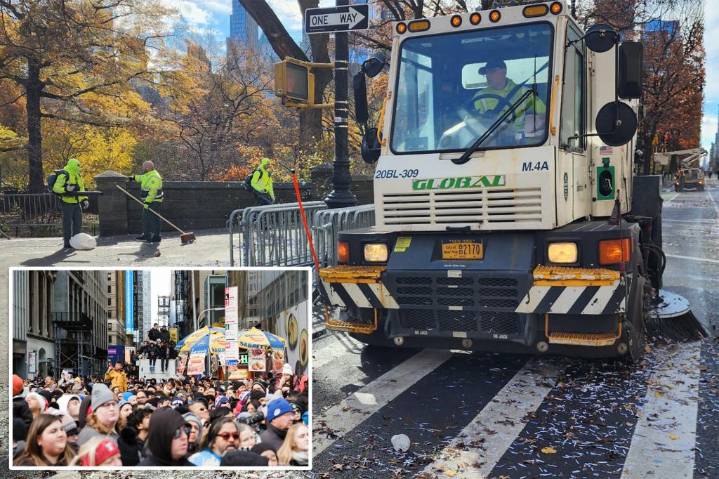 Exclusive | Macy's Thanksgiving Parade partiers trash streets with enough refuse to equal weight of humpback whale