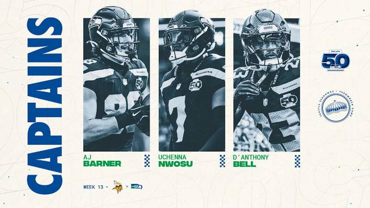 Seahawks Announce Week 13 Captains vs. The Vikings
