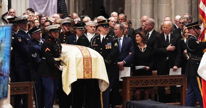 Respect and remembrance for Cheney from Bush, Biden and past vice presidents as Trump is excluded