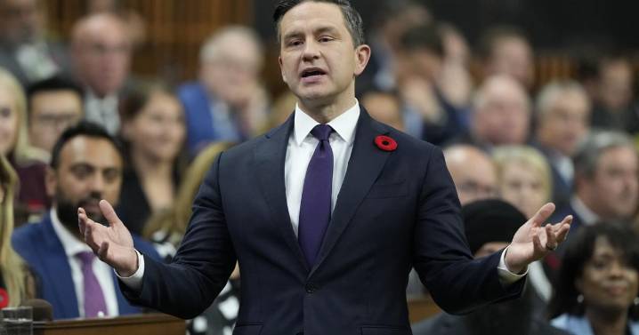 Pierre Poilievre fares best against Mark Carney, poll says