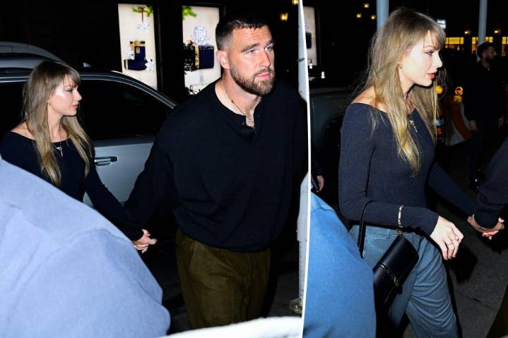 Taylor Swift and Travis Kelce hold hands on NYC date night