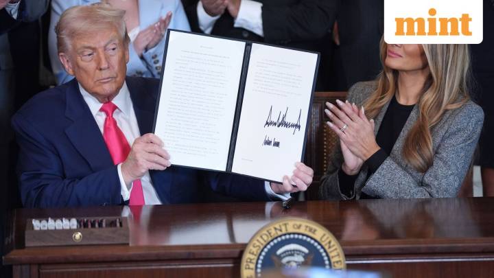 Melania's shoutout to husband Trump as Prez signs executive order on foster care