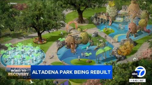 Walt Disney Company Imagineers to help rebuild Altadena's Charles White Park, destroyed by Eaton fire