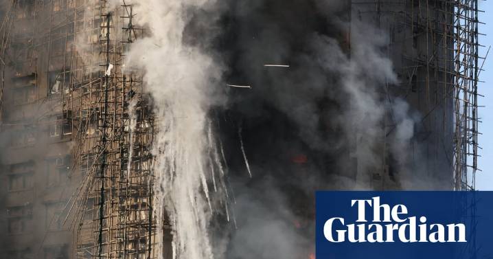 Bamboo scaffolding may be to blame for spread of Hong Kong tower block fire