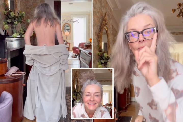 Paulina Porizkova strips down to underwear at 60 to show 'imperfections are what makes us perfect'