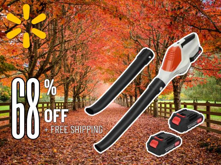 Walmart just slashed $150 off its bestselling $220 cordless leaf blower and added free shipping