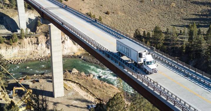 Yellowstone National Park's new bridge near Tower opens to vehicles