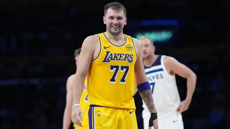 Lakers' Luka Doncic gives Mavericks fans hope for future return with eight