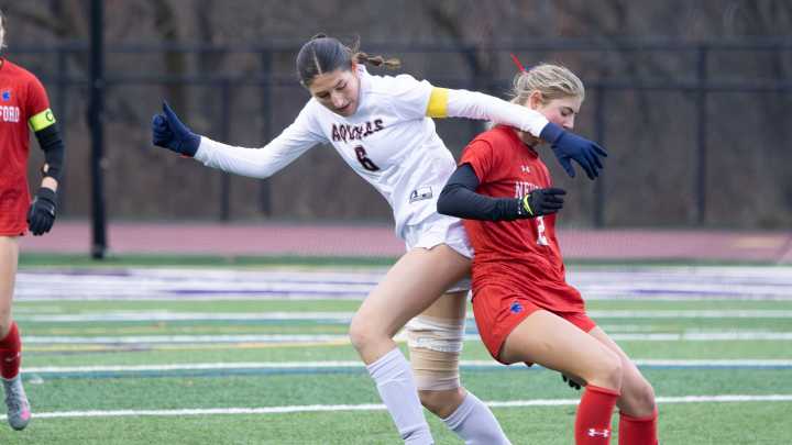 Aquinas girls soccer vs Rye score, updates from NYS championship