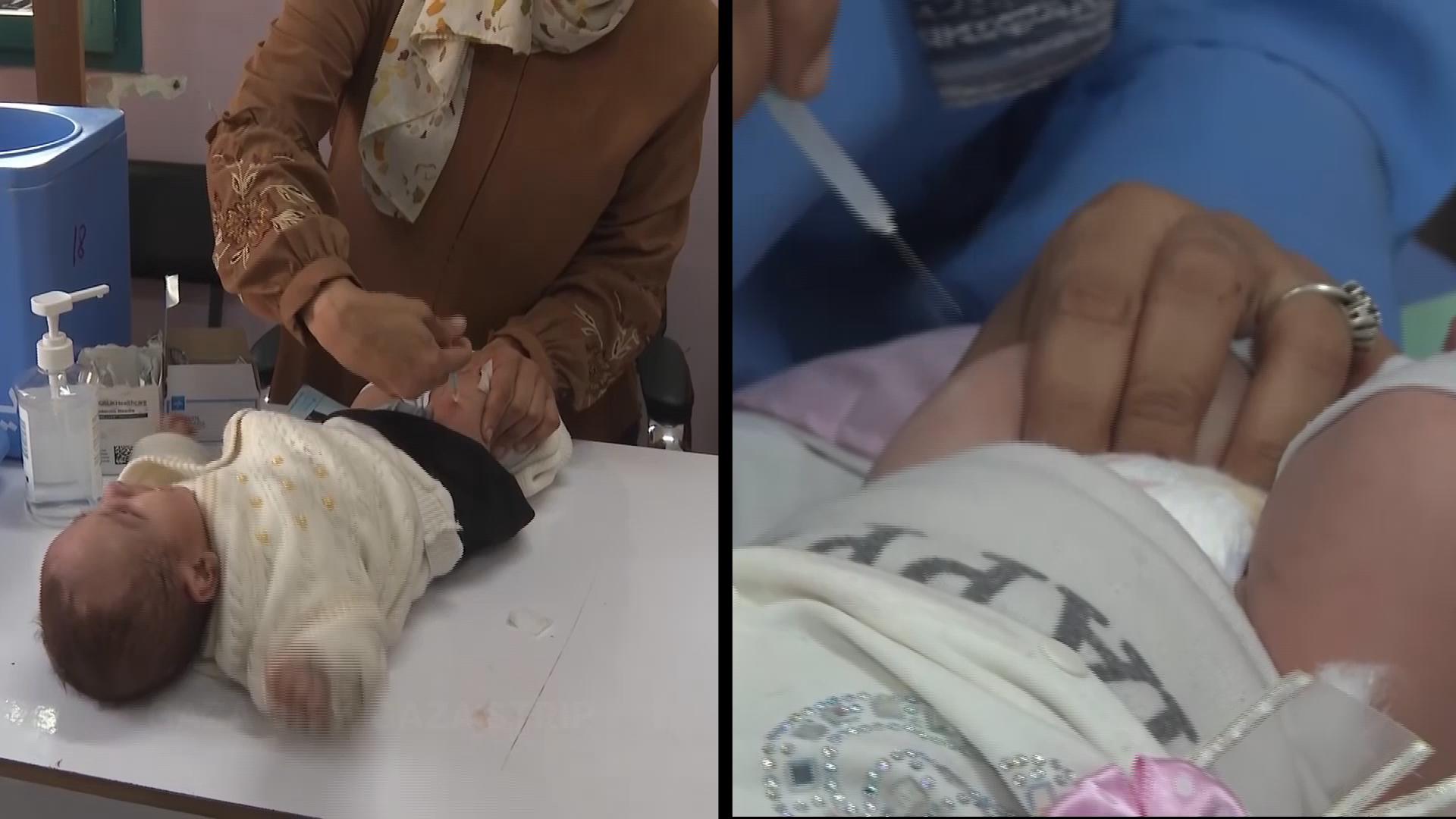 Vaccination drive for children begins in Gaza