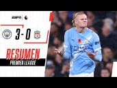 Manchester City vs. Liverpool (3-0): video, resumen y goles por la Premier League
