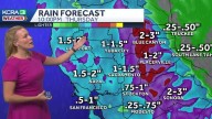 Northern California forecast | Rain totals for Thursday storm