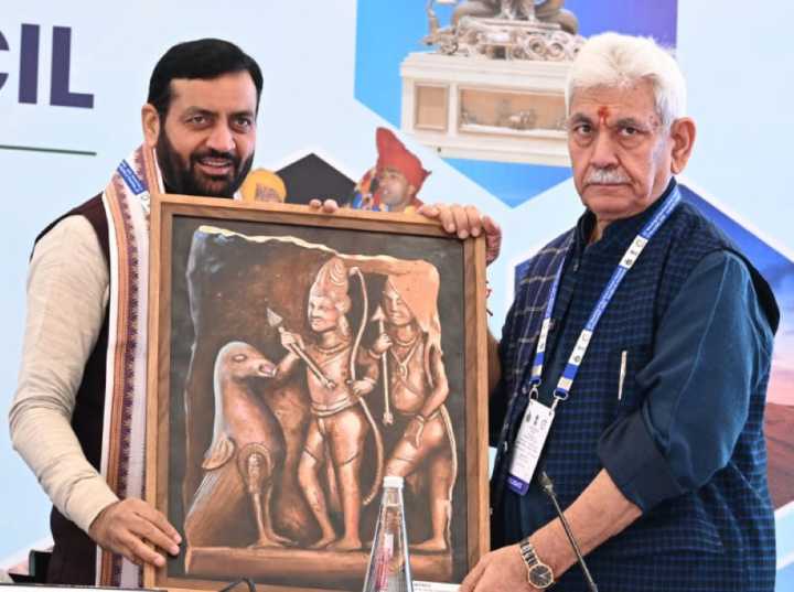 LG Manoj Sinha Attends 32nd Northern Zonal Council Meeting in Faridabad, Haryana