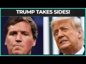 Trump DEFENDS Tucker Carlson Amid Nick Fuentes Interview Uproar
