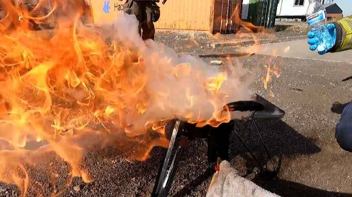 Holiday fire hazards; an up-close look at how quick a mistake can ignite a devastating fire