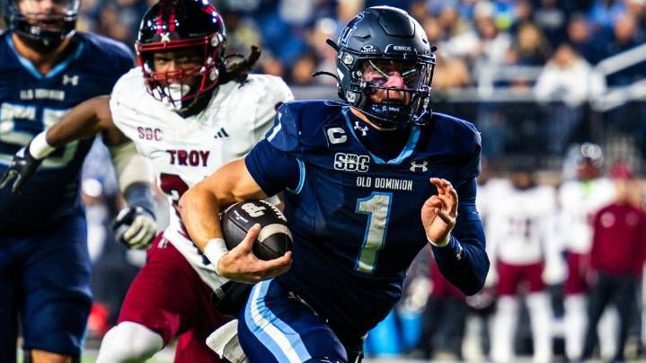 Colton Joseph throws for a TD, runs for 2 more to help Old Dominion rush past Troy 33