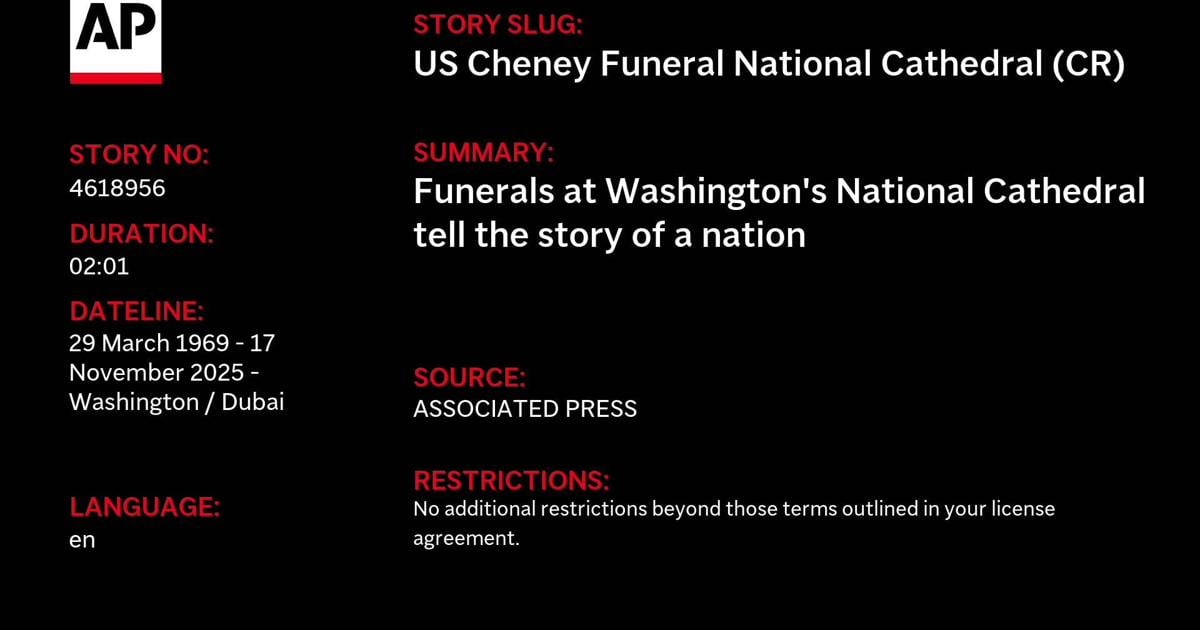 Funerals at Washington's National Cathedral tell the story of a nation