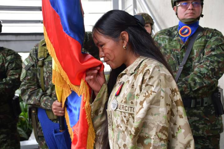 La primera Indígena Wayúu en prestar servicio militar