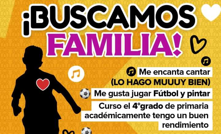 Busca PRONNIF una familia para niño de 10 años