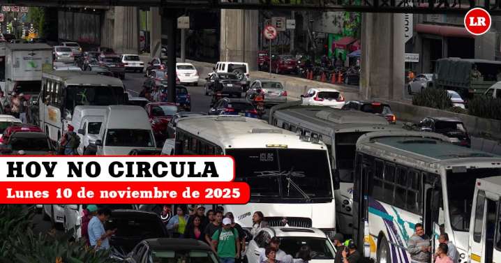 Hoy No Circula lunes 10 de noviembre 2025: qué autos y placas descansan en CDMX y Edomex