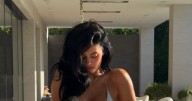 Kylie Jenner Turns Heads in Silver String Bikini