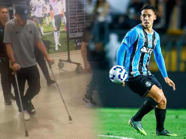 Gremio confirma lesión grave de Erick Noriega: no jugará más esta temporada
