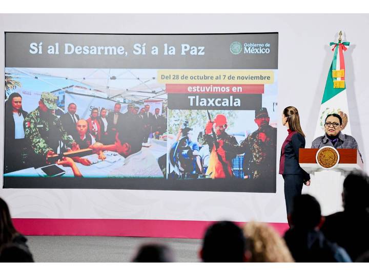 Por 'Sí al Desarme, Sí a la Paz' se han canjeado 8 mil 547 armas de fuego: Rosa Icela