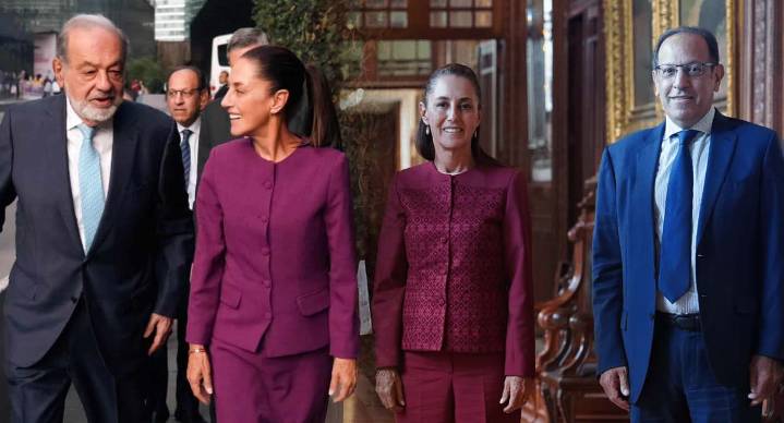 Sheinbaum se reúne con Carlos Slim y líderes empresariales para evaluar panorama económico