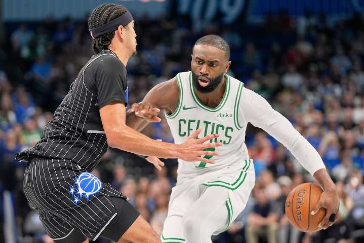 Jaylen Brown hints at officiating issues after Celtics loss to Magic