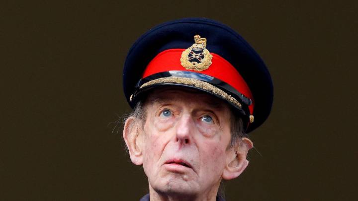 Duke of Kent, 90, puts on stoic display as he joins senior members of the Royal Family at Remembrance Sunday