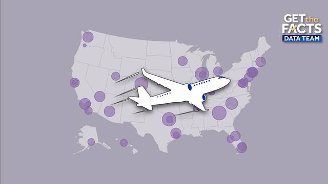 The FAA is reducing flights at US airports. How busy were they?