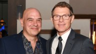 Bobby Flay And Michael Symon Strongly Disagree On This Tomato Sauce Technique
