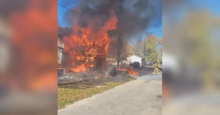 Major fire in Independence destroys building, threatens homes