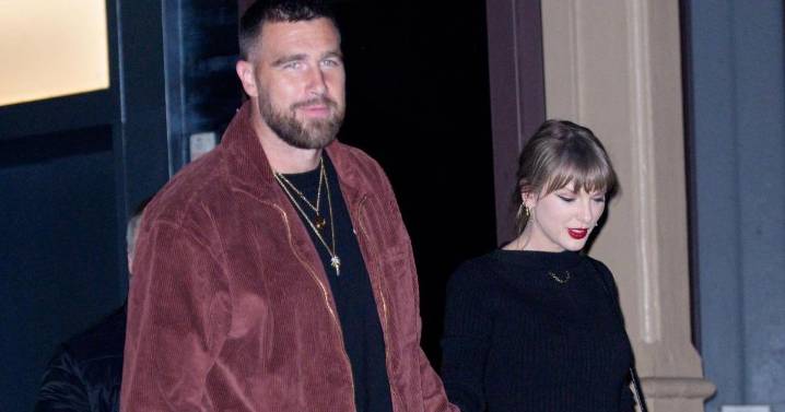 Taylor Swift Cheers for Travis Kelce in Gigi Hadid's $425 Sweater