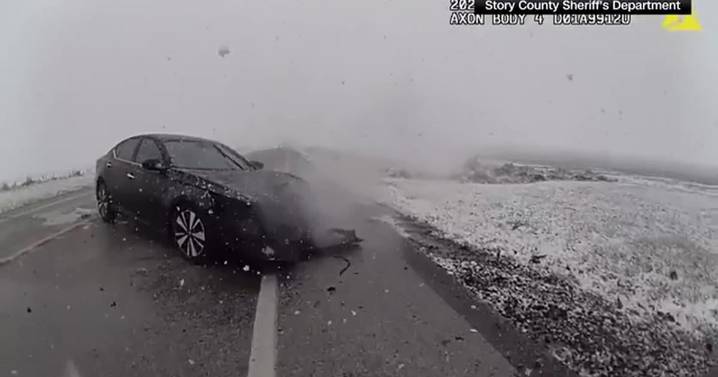 Caught on camera: Story County Sheriff’s Office releases jaw-dropping video of drunk driving crash
