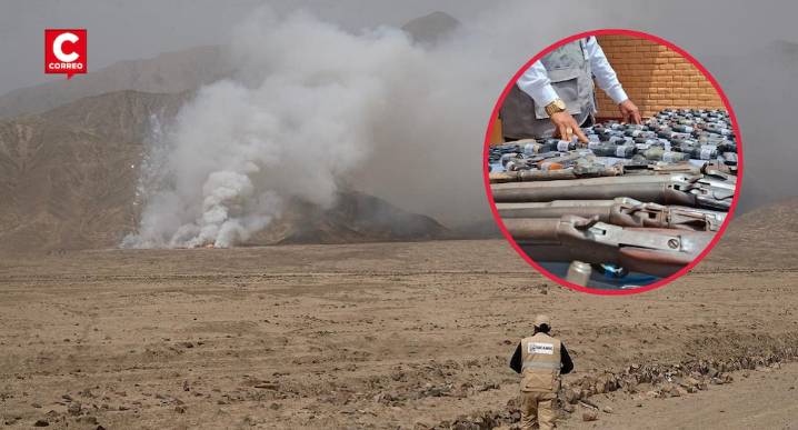 Destruyen más de ocho mil armas de fuego y toneladas de pirotécnicos incautados en varias regiones