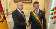 Premier Ernesto Álvarez participó en la transmisión de mando del presidente de Bolivia, Rodrigo Paz
