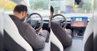 Passenger Alarmed When Tesla Robotaxi “Safety” Driver Falls Completely Asleep at the Wheel