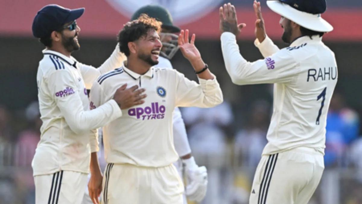 Guwahati’s Test debut begins on balanced note before Kuldeep tilts Day 1 India’s way