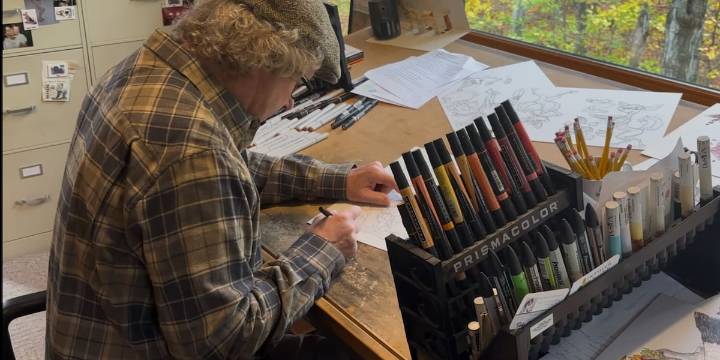SMALL TOWNS: Jacksonport artist makes a career drawing ‘Man’s best friend’