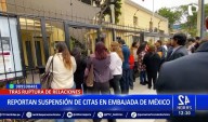 Suspenden citas en Embajada de México tras ruptura de relaciones diplomáticas con Perú