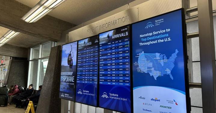 Spokane airport sees 8 flight cancellations amid nationwide travel disruptions