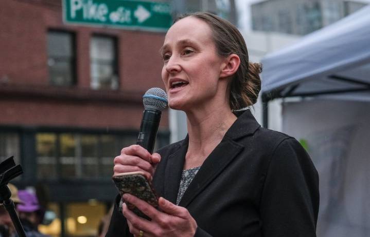 How is national media reacting to Katie Wilson’s win in Seattle?