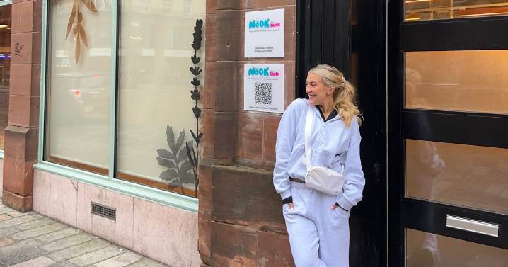 Love Island star visits Glasgow's new walk