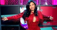 Cardi B Is Holiday Season Ready in Red Micro Shorts in ANUA Ad