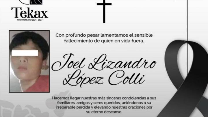 Localizan muerto a Joel, adolescente yucateco desaparecido hace más de un mes