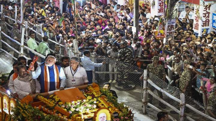 Bihar Assembly elections: PM Modi holds grand roadshow in Patna for NDA