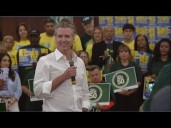Governor Newsom in San Diego ahead of Election Day to speak in support of Prop 50